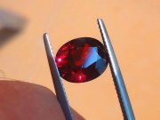 Oval Rhodolite Garnet Lose Gemstone Perfect for a Ring