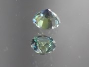 Multi-Chrome Sapphire from South East Asia blue-green yellow multichrome bicolor