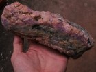 Large specimen of a ruby crystal cluster for dragon head carving