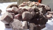 Very large Ruby hexagonal Crystal Rock for Ayurveda medicine. 