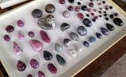 Sapphire and Ruby Cabochons: various colors and fancy cut and polished shapes for designer jewelry