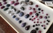 Sapphire and Ruby Cabochons: various colors and fancy cut and polished shapes for designer jewelry