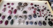 Sapphire and Ruby Cabochons: various colors and fancy cut and polished shapes for designer jewelry