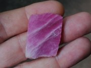 Natural Ruby slab for carving, flat ruby rough to carve