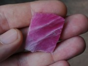 Natural Ruby slab for carving, flat ruby rough to carve