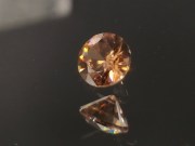 Precision brilliant cut orange to salmon zircon, perfectly cut from professional gemstones supplier