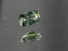 Green and Yellow Sapphire Cushion 7x4mm from Chanthaburi Thailand. 
