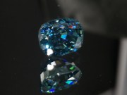 Natural blue Zircon loose gemstone nearly 10 carats cushion cut affordable and cheap value for money gemstone