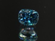 Natural blue Zircon loose gemstone nearly 10 carats cushion cut affordable and cheap value for money gemstone