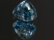 Natural blue Zircon loose gemstone nearly 10 carats cushion cut affordable and cheap value for money gemstone