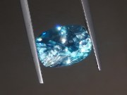 Very shiny and sparkling sky blue zircon cushion, very clean and affordable