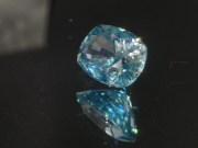 Very shiny and sparkling sky blue zircon cushion, very clean and affordable