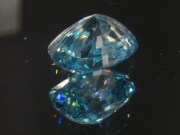 Very shiny and sparkling sky blue zircon cushion, very clean and affordable