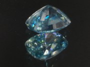 Very shiny and sparkling sky blue zircon cushion, very clean and affordable