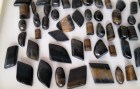 Tiger-Eye and Hawk-Eye Cabochons carvings and fashion polished pieces