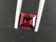 Small but perfect exquisite baguette cut Rhodolite Garnet, High grade Garnet from Tanzania. 