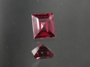 Small but perfect exquisite baguette cut Rhodolite Garnet, High grade Garnet from Tanzania. 