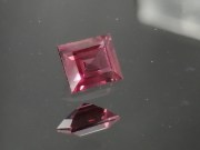 Small but perfect exquisite baguette cut Rhodolite Garnet, High grade Garnet from Tanzania. 