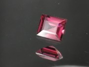 Small but perfect exquisite baguette cut Rhodolite Garnet, High grade Garnet from Tanzania. 