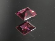 Small but perfect exquisite baguette cut Rhodolite Garnet, High grade Garnet from Tanzania. 