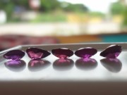 Small lot of natural unheated - Raw Ruby from Mozambique, nice colors, very vivid purple to red Ruby