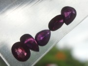 Small lot of natural unheated - Raw Ruby from Mozambique, nice colors, very vivid purple to red Ruby