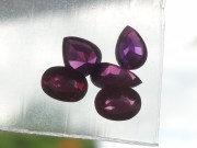 Small lot of natural unheated - Raw Ruby from Mozambique, nice colors, very vivid purple to red Ruby