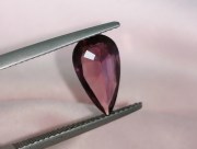 Unheated raw 2.75 carats pink-red long Ruby drop/pear unheated raw from Pailin Cambodia