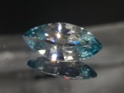 Purchase large marquise cut white and blue Zircon bi-color gemstone white and blue. 
