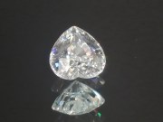 Large heart shape white natural zircon diamond substitute gemstone for pendant