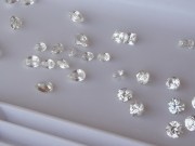 Diamond cut white Zircon from Cambodia