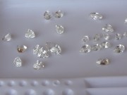 Diamond cut white Zircon from Cambodia