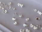 Diamond cut white Zircon from Cambodia