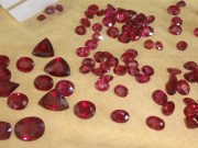 Tanzania Torch Red / Amaranth Rhodolite Garnet with Malawi Colours