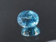 Large and wide affordable natural blue Zircon calibrated 12x10 millimeters, 6.2 carats but as wide as a 10 carats gemstone. . 