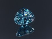 Outstanding C grade color precision cut perfectly clean and faceted sky blue zircon pear right below 7 carats as wide as a 10 carats gemstone