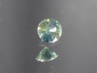 Multicolor Sapphire from South-East Asia, yellow and blue round brilliant/diamond cut